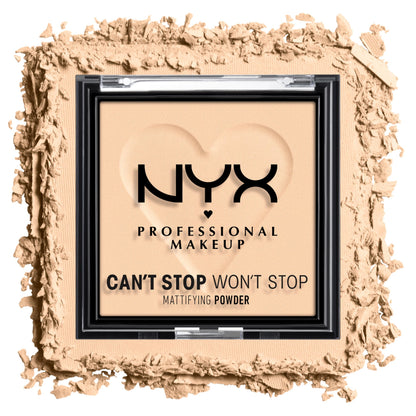 NYX PROFESSIONAL MAKEUP Can't Stop Won't Stop Mattifying Pressed Powder - Light