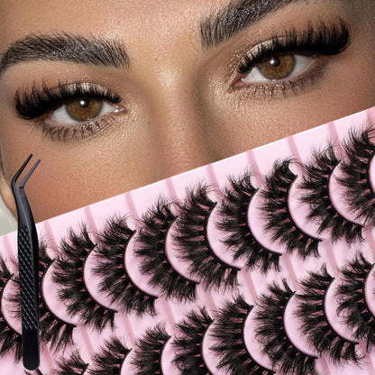 BEYELIAN False Eyelashes Full Volume Mink Lashes Strips