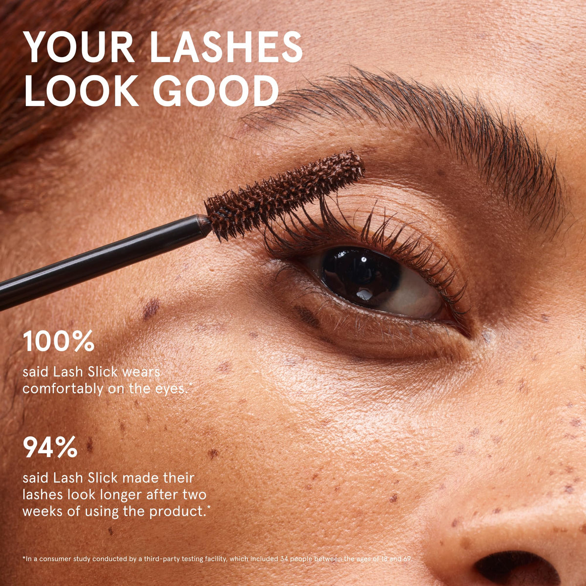 Glossier Lash Slick Tubing Mascara, Lengthening & Lifting, Natural Brown